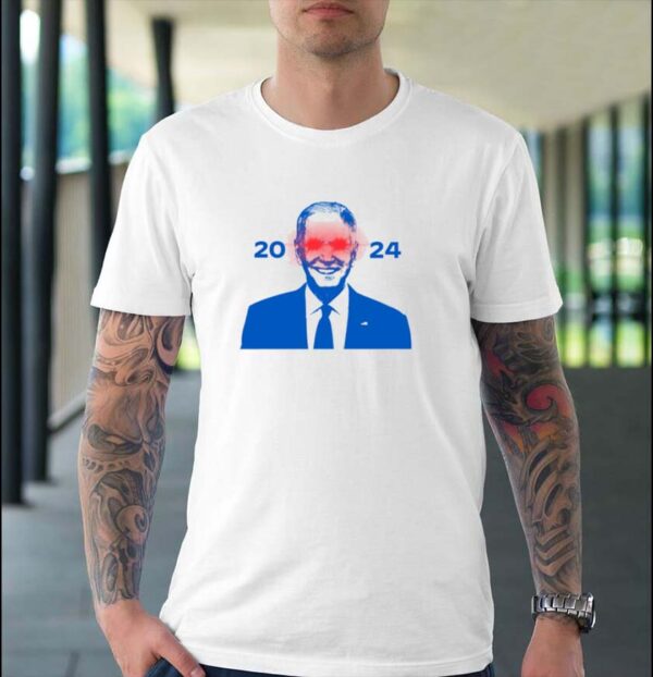 Joe Biden sell Dark Laser Eyes Brandon 2024 T-shirt