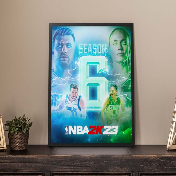 NBA 2K23 Season 6 Luka and Sue Bird Official Poster Canvas