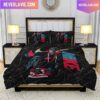 Nike Air Jordan And Spider Man Blue Bedding Set