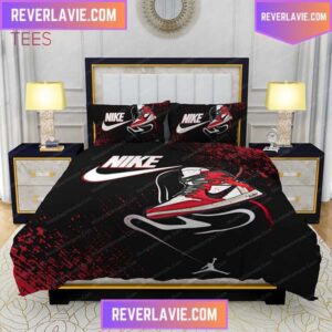 Nike Air Shoes Design Black Comforter Set