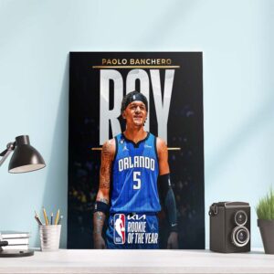 Paolo Banchero Kia NBA Rookie of the Year 2023 Poster Canvas