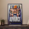 Denver Nuggets Advance to Western Conference Semifinal NBA Playoffs 2023 Poster Canvas