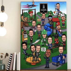 Stanley Cup Playoffs Bracket 2023 Poster Canvas