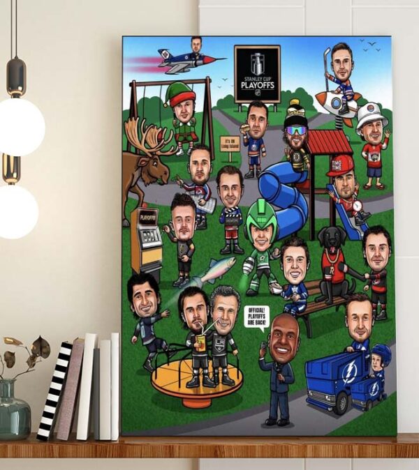 Stanley Cup Playoffs Bracket 2023 Poster Canvas