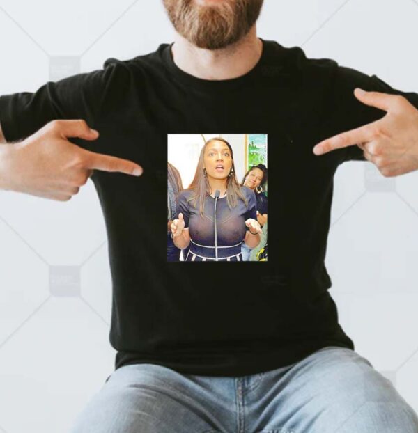 Alexandria Ocasio-Cortez AOC see through T-shirt