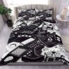 Robot Playing In Arcade Gaming Queen Bedding Set