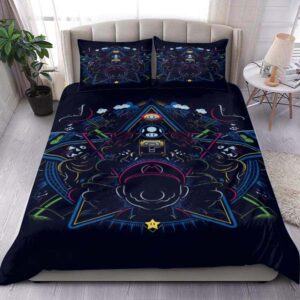 Black Super Mario Bros Gaming King Bedding Set