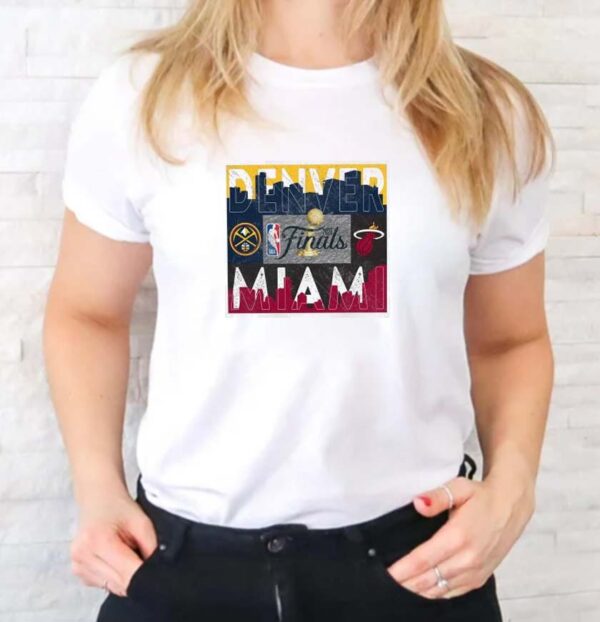 Denver Nuggets vs Miami Heat Matchup 2023 NBA Finals Fan T-shirt
