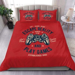 Escape Reality And Plays Gaming King Bedding Set