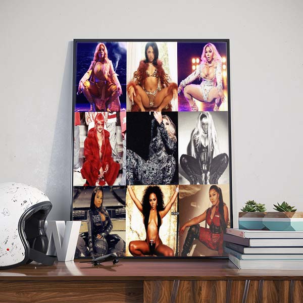 Lil Kim iconic squat poster canvas Lil Kim iconic squat poster canvas