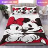 Mickey And Minnie Mouse Holidays Queen Bedding Set
