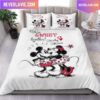 Mickey And Minnie Mouse Love You King Bedding Set