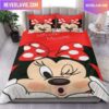 Minnie Mouse Glam Dots Queen Bedding Set