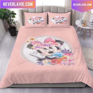 Minnie Mouse Pink Vintage King Bedding Set