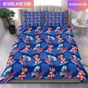 Stitch And Lilo In Hawaii Luxury Bedding Set