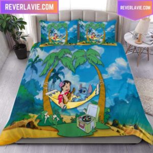 Stitch And Lilo Sing Together Comforter Bedding Set