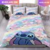 Stitch Floral Pattern Queen Bedding Set