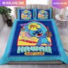 Stitch Ice Cream Blue Queen Bedding Set