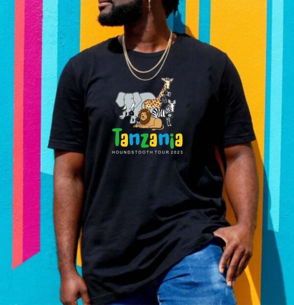 Tanzania 2023 houndstooth tour unisex T-shirt