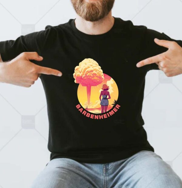 Barbie x Oppenheimer 2023 Movie Poster Funny T-shirt