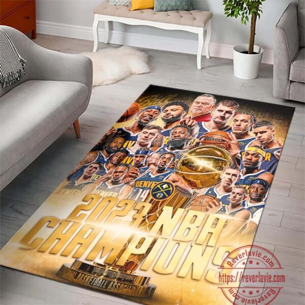 Denver Nuggets 2023 NBA Champions Rug Home Decor