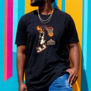 Denver Nuggets Donald Duck Dunking Cartoon T-shirt
