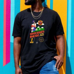 Denver Nuggets vs Miami Heat 23 NBA Finals Pixel Lurk Design T-shirt