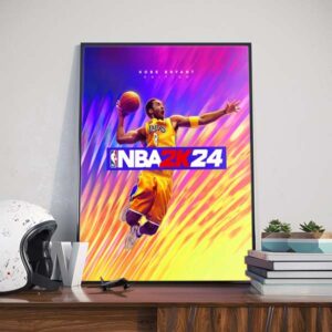 Kobe Bryant cover of NBA 2K24 edition official poster canvas