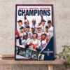 Congratulation Minnesota Twins 2023 AL Central Champions Poster Canvas