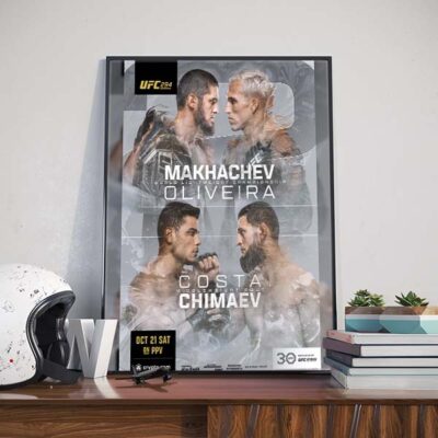 The official UFC 294 21 Oct 2023 poster canvas