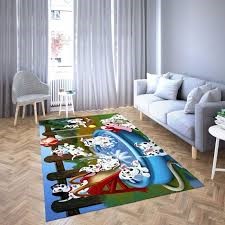 101 Dalmatians Disney Area Rug Carpet For Living Room