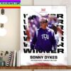 2022 Home Depot Coach Of The Year Is Sonny Dykes Coach TCU Football Home Decor Poster Canvas