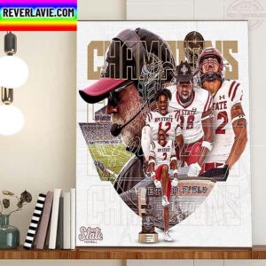 2022 Quick Lane Bowl Champions Are New Mexico State Football Home Decor Poster Canvas