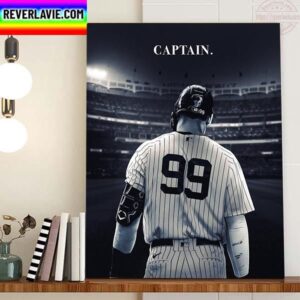 Aaron Judge Is Officially The 16th Captain In New York Yankees MLB Home Decor Poster Canvas