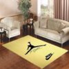 Versace Rectangle Logo Gold Area Rug Carpet
