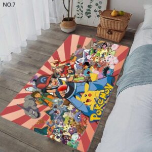 Ash Team Family Pokemon Rug Home Decor