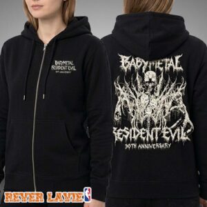 Babymetal × Resident Evil 30th Anniversary Collaboration Merch Metal Outbreak Zip Hoodie