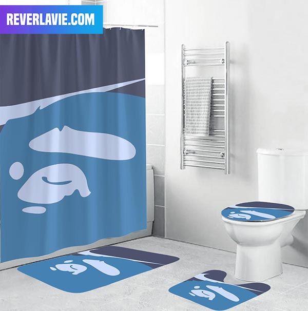Bape A Bathing Ape In Blue x Nike Swoosh Bathroom Set Bape A Bathing Ape In Blue x Nike Swoosh Bathroom Set