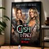 Rhea Ripley Vs Jade Cargill WWE Clash In Italy Women’s Championship Match Poster 2026 Framed Wall Decor