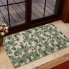 Best Louis Vuitton Green Icon Camouflage Background Doormat