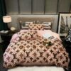 Best Louis Vuitton Pink and Green Monogram Bedding Set