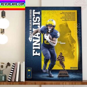 Blake Corum Doak Walker Award Finalist Home Decor Poster Canvas