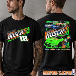 Brexton Busch #18B Late Model Black 2-Spot Tee – Official 2026 Racing Graphic T-Shirt
