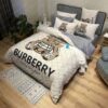 Burberry Logo In Trendy Burberry Check Bedding Set