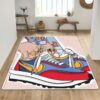 Blue Air Jordan Sneaker Rug Home Decor Blue Air Jordan Sneaker Rug Home Decor