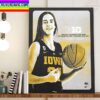 Caitlin Clark Is The Athletic WBB Player Of The Year Home Decor Poster Canvas