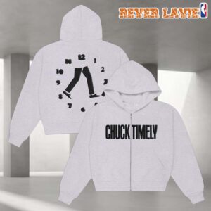 Chuck Timely & The Hourglass Role Model New Album Chuck Grey Zip Up Hoodie