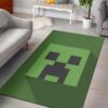 Creeper Minecraft Bedroom Area Rug Design