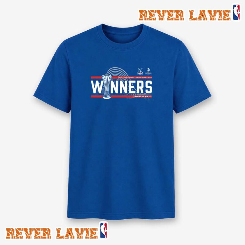 Crystal Palace 2026 UEFA Conference League Winners T Shirt Blue