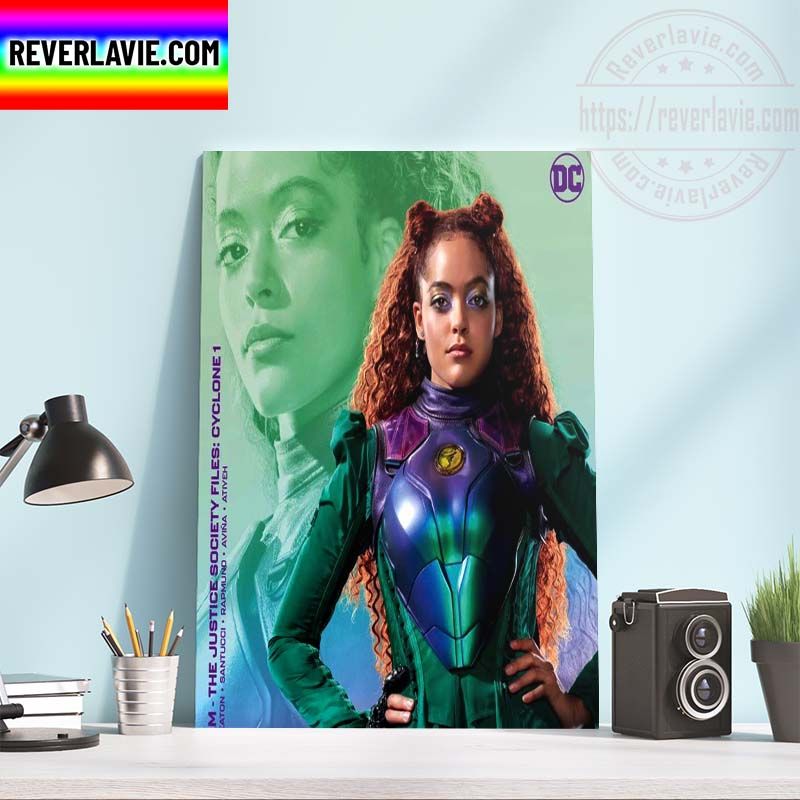 DC Comics Black Adam Vanessa Mi Kyung Lee on Cyclone Home Decor Poster Canvas DC Comics Black Adam Vanessa Mi Kyung Lee on Cyclone Home Decor Poster Canvas